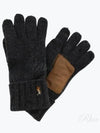 Signature Pony Merino Wool Touchscreen Gloves Charcoal - POLO RALPH LAUREN - BALAAN 2