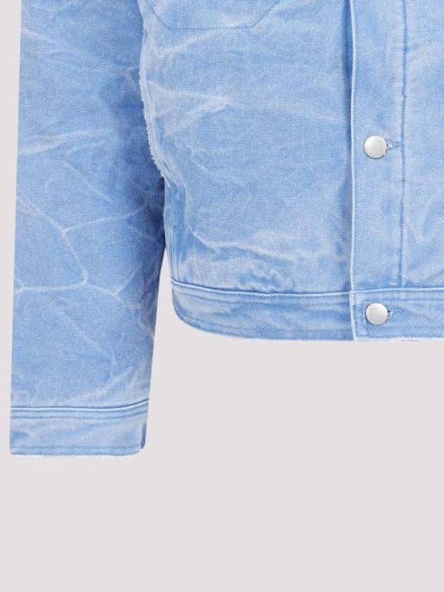 Padded Denim Jacket Powder Blue - ACNE STUDIOS - BALAAN 6