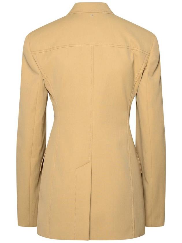 Sportmax Beige Cotton Blend Blazer - MAX MARA SPORTMAX - BALAAN 3