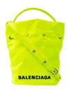 Wheel Drawstring XS Bucket Bag Fluo Yellow - BALENCIAGA - BALAAN 3