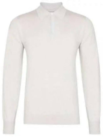 John Smedley Dorset Snow White Polo Knit 925841 - JOHN SMEDLEY - BALAAN 1