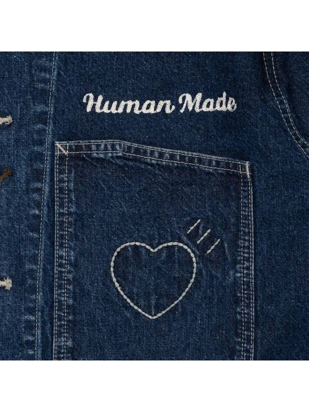 Denim Coverall Future Jacket Indigo HM28JK002 - HUMAN MADE - BALAAN 4