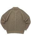 ROUND COLLAR 7G KNIT CARDIGAN Beige - A NOTHING - BALAAN 3