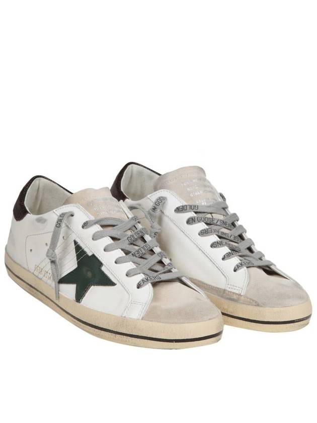 Superstar Brown Tab Low Top Sneakers White - GOLDEN GOOSE - BALAAN 3