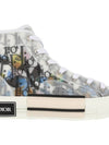 Oblique Canvas High Top Sneakers - DIOR - BALAAN 5