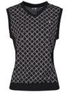 Women s V neck Pattern Vest MW4A534W - LUX GOLF - BALAAN 2