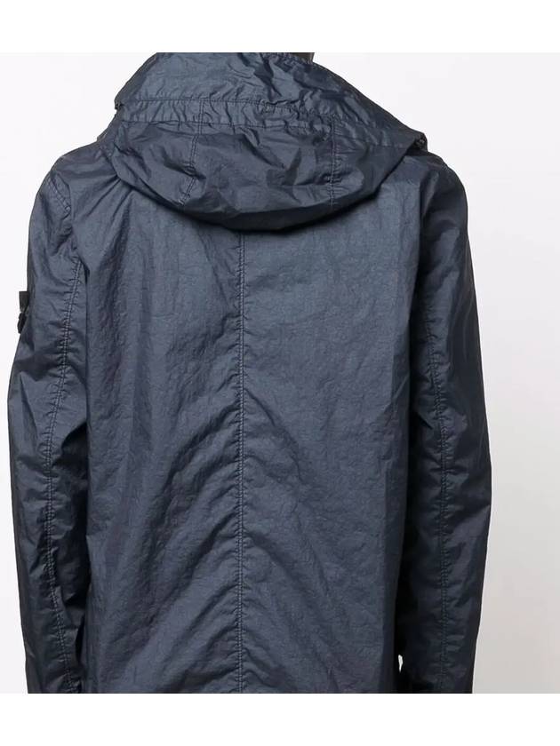 Waffen Patch Membrana Hooded Jacket Avio Blue - STONE ISLAND - BALAAN 5