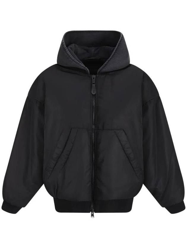 Hooded Bomber Jacket Black - BALENCIAGA - BALAAN 1