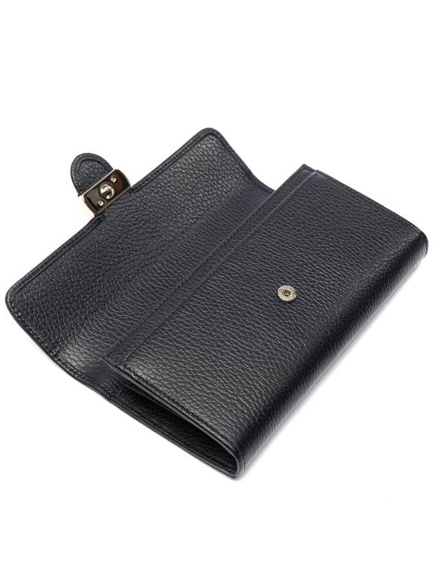 GG Interlocking Long Wallet Black - GUCCI - BALAAN 6