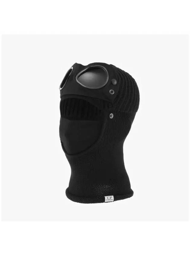 Extra Fine Merino Wool Goggle Balaclava Black - CP COMPANY - BALAAN 5