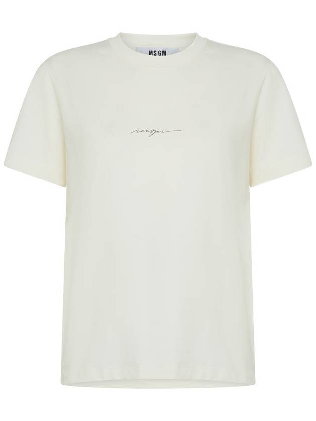 Msgm Cotton T-Shirt With Logo - MSGM - BALAAN 1