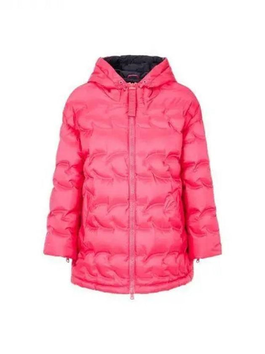 Women s Logo Jacquard Fuller Duck Down Jacket Dark Pink 271794 - EMPORIO ARMANI - BALAAN 1