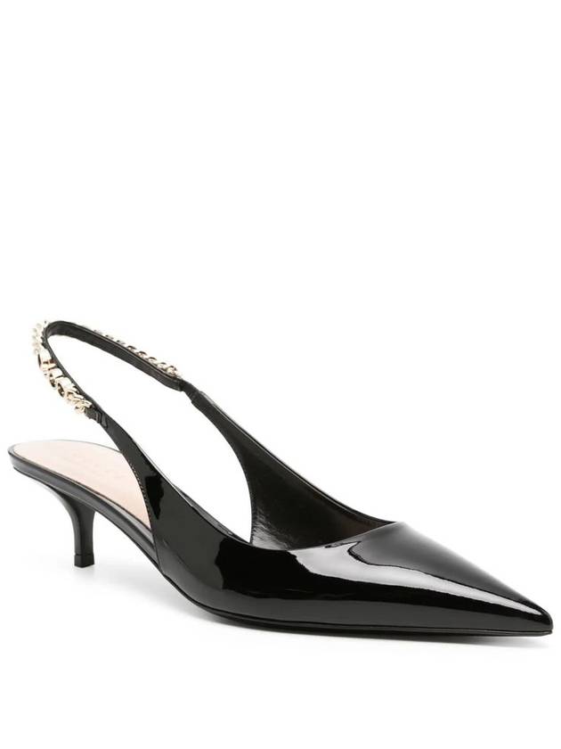 Signoria Slingback Heels Black - GUCCI - BALAAN 3