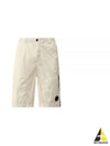 50 Fili Stretch Shorts White - CP COMPANY - BALAAN 2