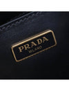 Triangle Logo Saffiano Leather Mini Tote Bag Black - PRADA - BALAAN 8