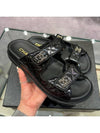 CC Logo Velcro Sandals Black - CHANEL - BALAAN 3