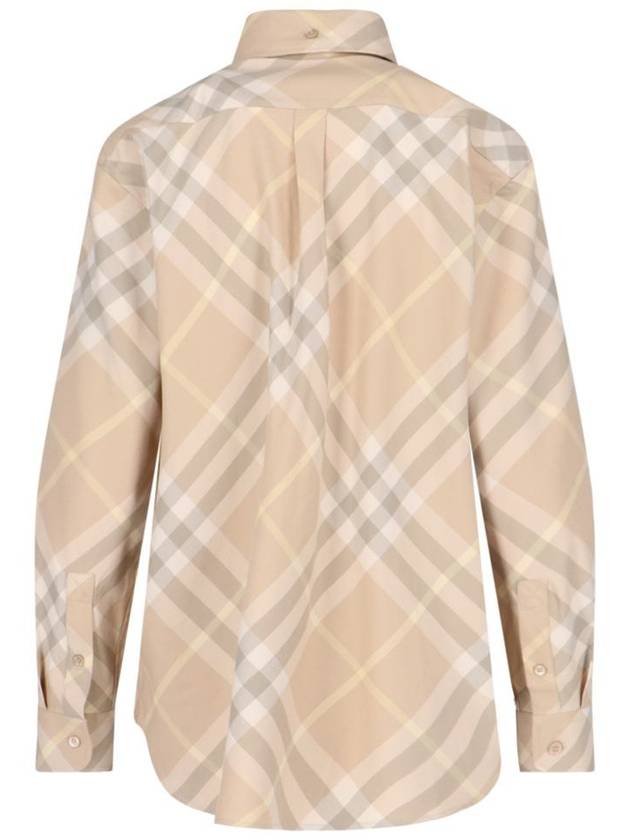 Vintage Check Cotton Long Sleeve Shirt Beige - BURBERRY - BALAAN 3