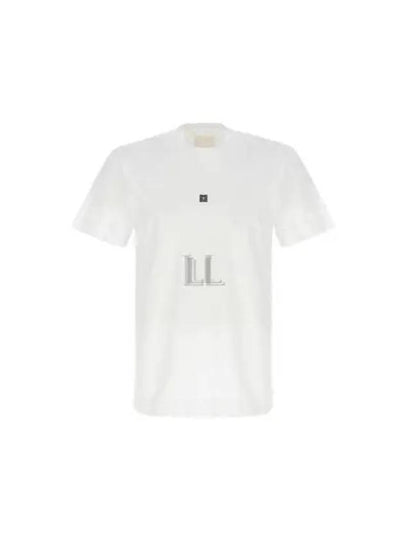 4G Logo Cotton Short Sleeve T-shirt White - GIVENCHY - BALAAN 2