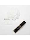 CC Logo Quilting Hair Clip Black - CHANEL - BALAAN 4