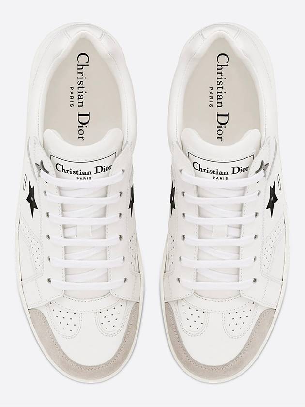 Star Leather Low Top Sneakers White - DIOR - BALAAN 5