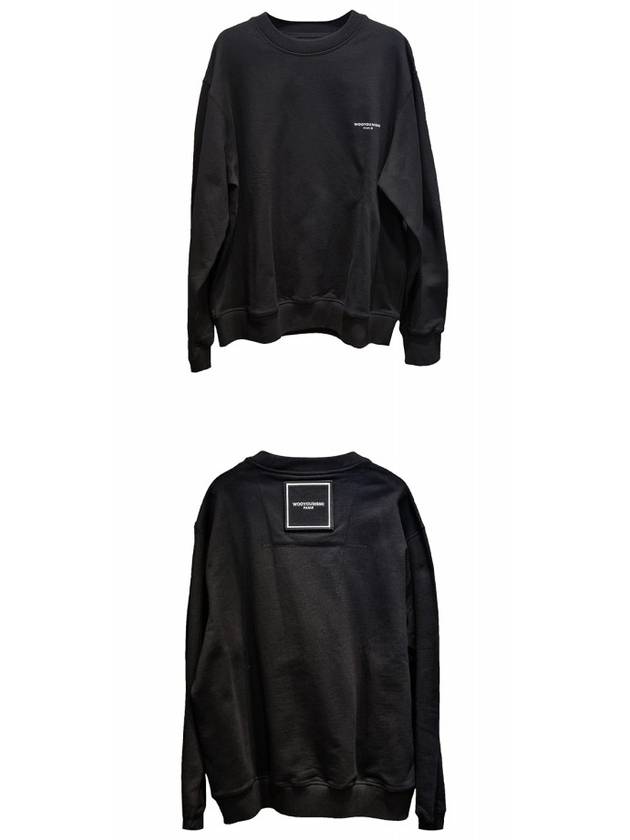 Square Label Patch Sweatshirt Sweatshirt Black Men's Sweatshirt W223TS21723B - WOOYOUNGMI - BALAAN 5