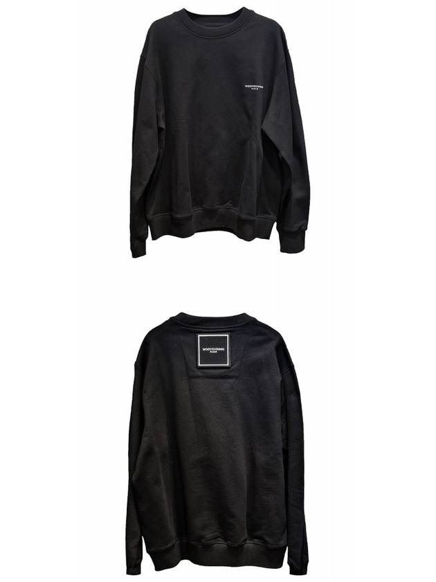 Square Label Patch Sweatshirt Black - WOOYOUNGMI - BALAAN 5