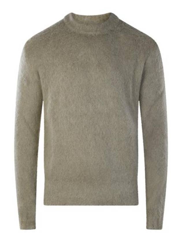 Texture Crew Neck Knit Top Taupe - AMI - BALAAN 2