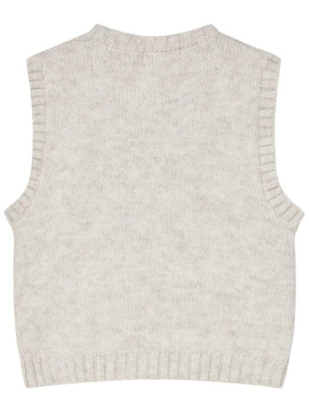 Cat jacquard vest Oatmeal - THE GREEN LAB - BALAAN 8