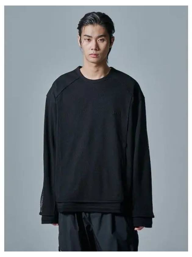 Mesh layered t shirt black domestic product GM0024070967031 - JUUN.J - BALAAN 1