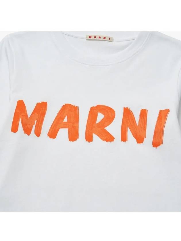 Logo Long Sleeve T-Shirt White - MARNI - BALAAN 4