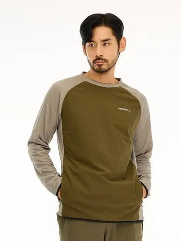 MERRELL MEN Round Neck Windproof T Shirt KHAKI - MERRYMOTIVE - BALAAN 1