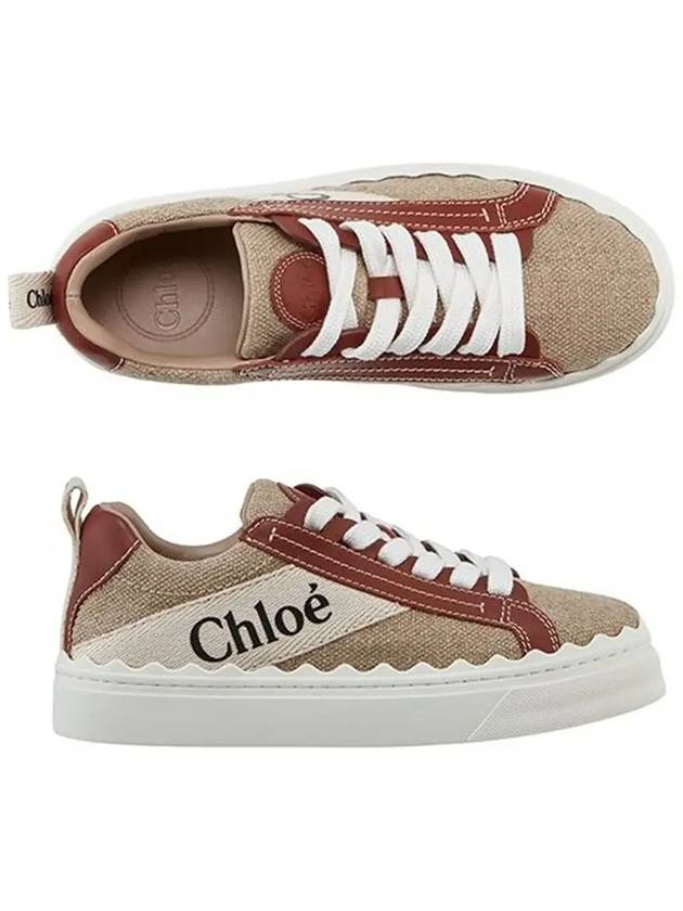 Lauren Leather Converse Low Top Sneakers Brown - CHLOE - BALAAN 6