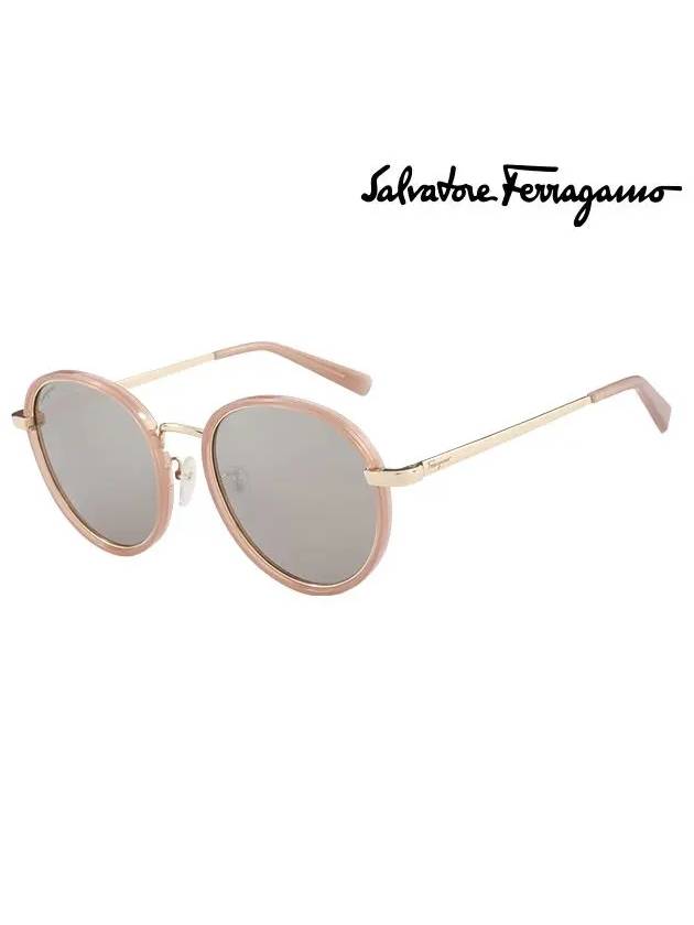 Ferragamo Sunglasses SF159SK 210 Round Men Women - SALVATORE FERRAGAMO - BALAAN 3