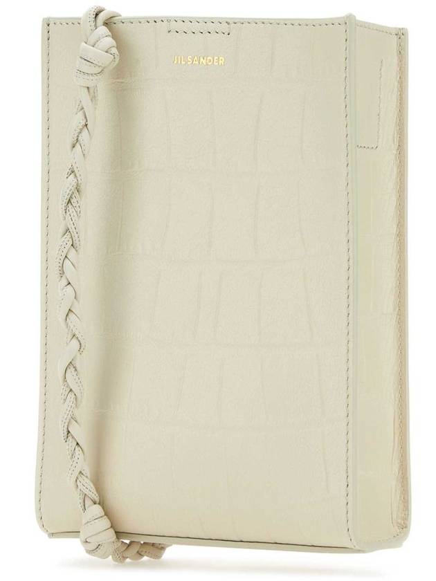 Tangle Small Leather Cross Bag Coconut - JIL SANDER - BALAAN 3