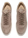 Stamp Logo Suede Low Top Sneakers Brown - TOD'S - BALAAN 2