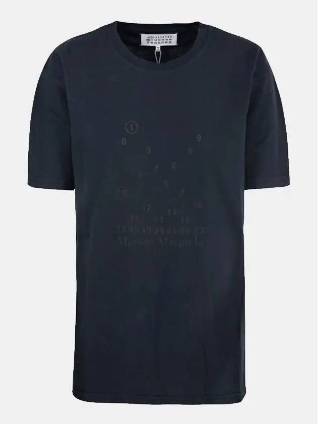 Numeric Logo Short Sleeve T-Shirt Black - MAISON MARGIELA - BALAAN 2