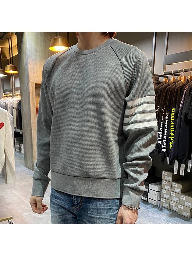 4 Bar Stripe Sweatshirt Grey - THOM BROWNE - BALAAN 4