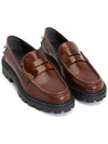 Preppy Leather Loafer Brown - TOD'S - BALAAN.