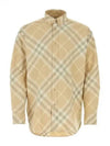 Check Cotton Long Sleeve Shirt Beige - BURBERRY - BALAAN 2