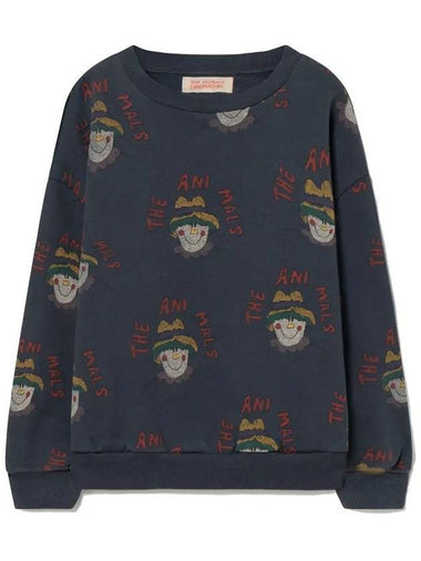 Kids Pierrot Pattern Relax Fit Sweatshirt F22003 181CV - THE ANIMALS OBSERVATORY - BALAAN 1