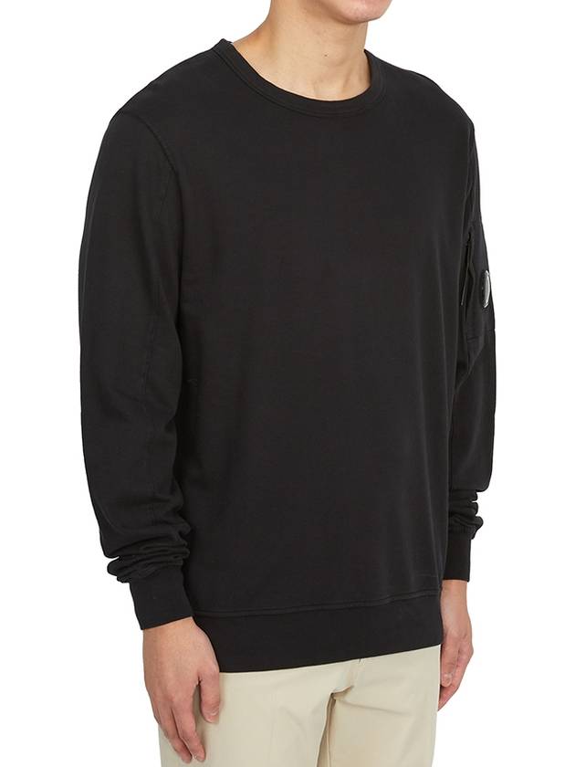 Light Fleece Sweatshirt Black - CP COMPANY - BALAAN 4