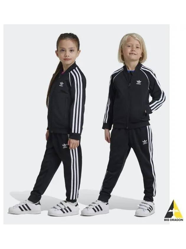 adidas KIDS Superstar Tracksuit Black IX7624 - ADIDAS - BALAAN 1