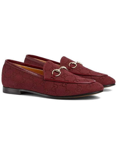 GG Canvas Jordan Loafer Red - GUCCI - BALAAN 2