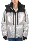 Rennaz short down jacket light gray - MONCLER - BALAAN 3