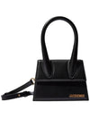 Le Chiquito Moyen Medium Leather Tote Bag Black - JACQUEMUS - BALAAN 3