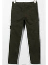 8 year old size khaki double zip pocket wappen cargo pants 771630612 - STONE ISLAND - BALAAN 4