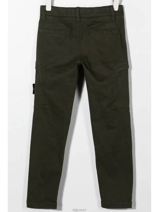 8 year old size khaki double zip pocket wappen cargo pants 771630612 - STONE ISLAND - BALAAN 4