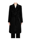 Asti Wool Single Coat Black - MAX MARA - BALAAN 2