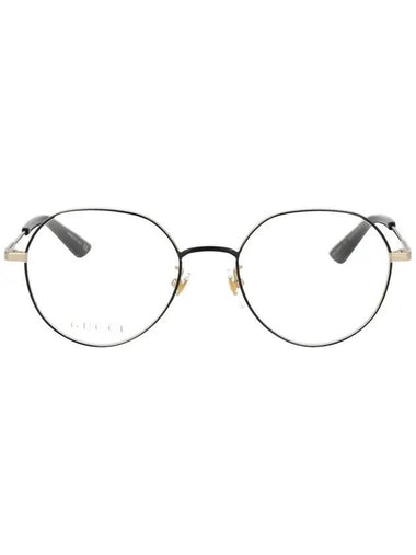 Eyewear Optical Round Metal Eyeglasses Black Gold - GUCCI - BALAAN 1