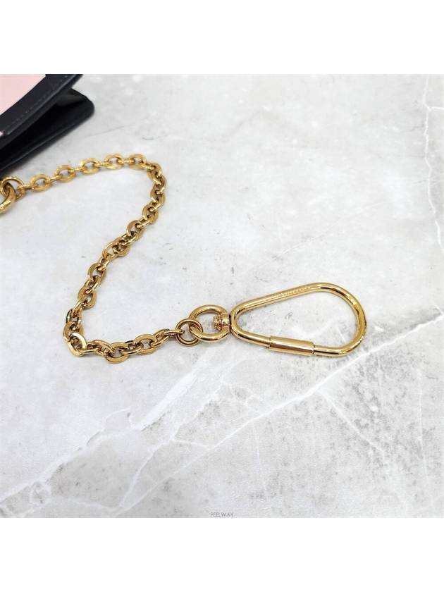 Lux You Pink Petite Mal Chain Keyring Mini Wallet - LOUIS VUITTON - BALAAN 7